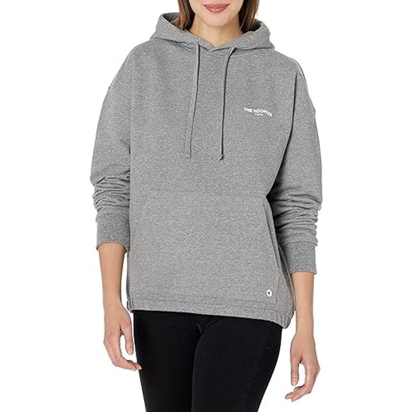 The Kooples Drawstring Hoodie Sweatshirt Gray Unisex Size 2 Long Sleeve Pullover - Picture 1 of 10